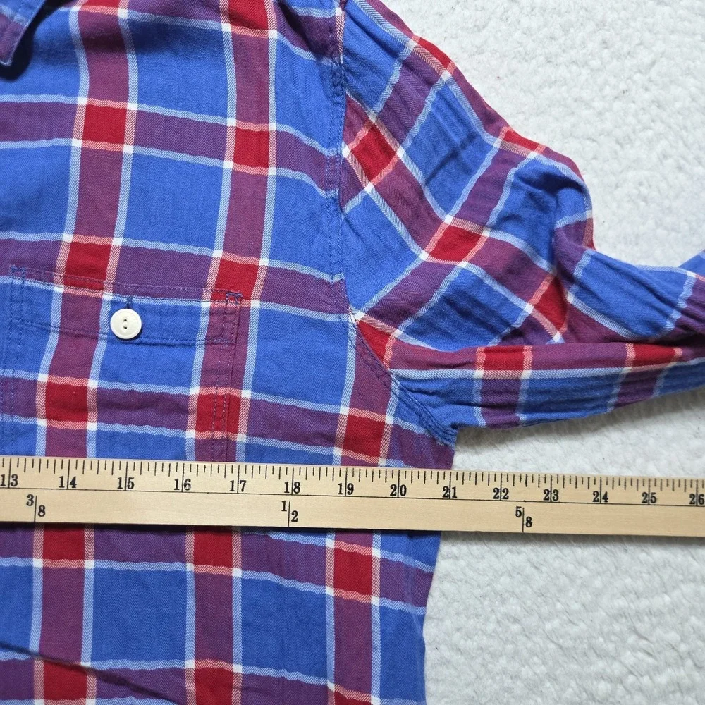 Levi's Made & Crafted Plaid Button Up Made in Italy Wool Blend Men's Medium